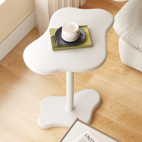 2x 42x28cm White Minimalist Cloud Shaped Table Durable Accent - Image 6