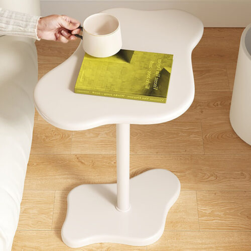 2x 42x28cm White Minimalist Cloud Shaped Table Durable Accent - Image 7