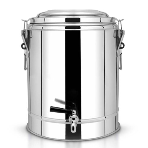 30L Stainless Steel Insulated Stock Pot Dispenser Hot Cold Beverage Container with Tap