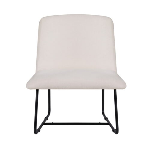 Artiss Accent Chair Armchair Cross Leg Beige - Image 3
