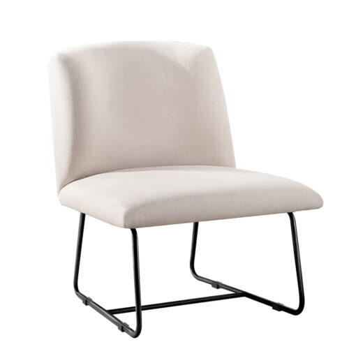 Artiss Accent Chair Armchair Cross Leg Beige - Image 7