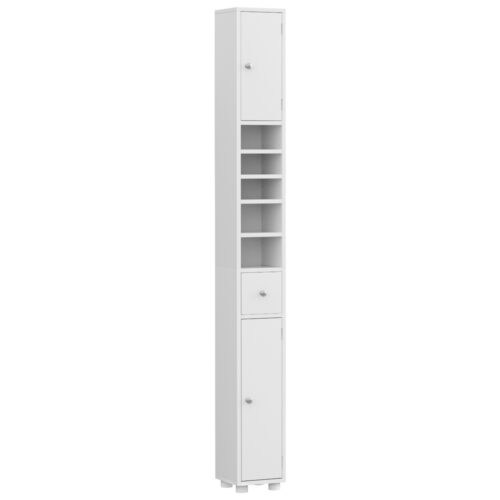Artiss Bathroom Storage Cabinet 180cm Tall Slim Floor Cupboard Toilet Narrow Linen Tower - Image 3