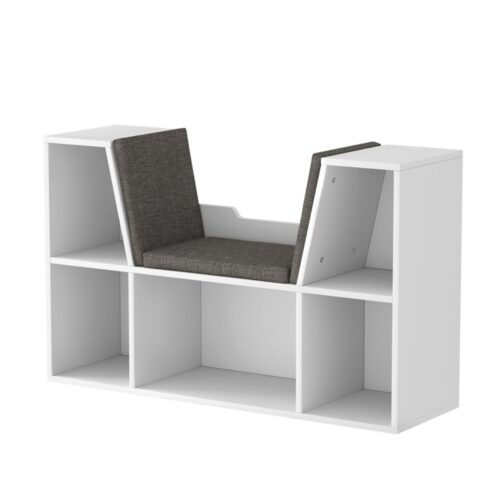 Keezi Kids Bookshelf Bookcase Toys Box Shelves Storage Cabinet Container Children Organiser - Image 3