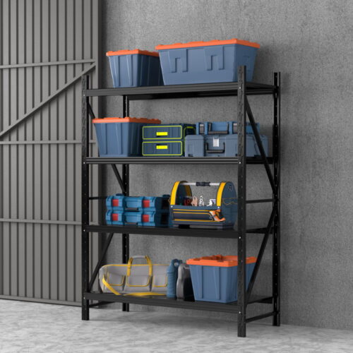 2Mx1.5M Giantz Garage Shelving Warehouse Rack Black - Image 7