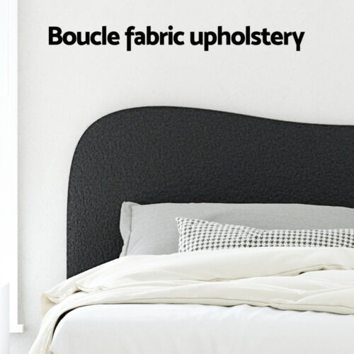 Artiss Bed Frame Double Size Boucle DARA - Image 4