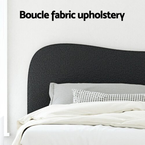 Artiss Bed Frame King Size Boucle DARA - Image 4