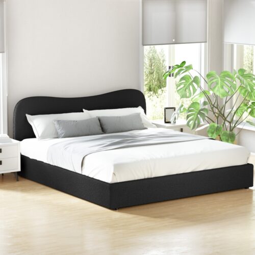 Artiss Bed Frame King Size Boucle DARA - Image 7