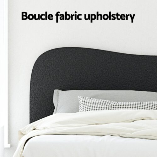 Artiss Bed Frame Queen Size Boucle DARA - Image 4