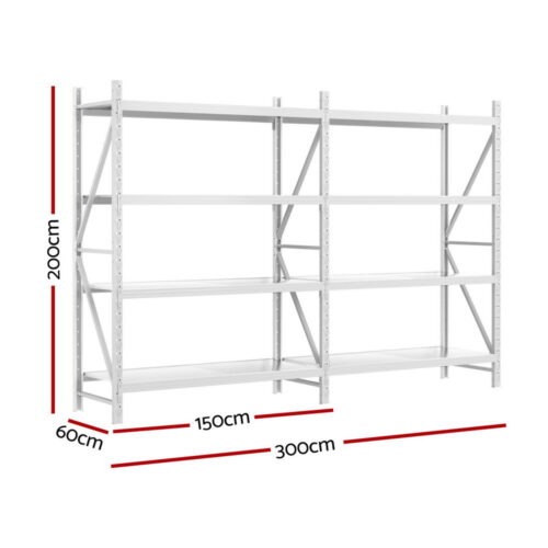 3Mx2M Giantz Garage Shelving Warehouse Rack - Image 2