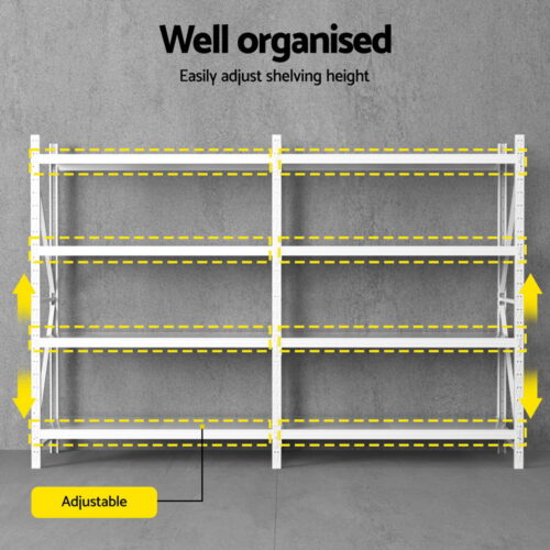 3Mx2M Giantz Garage Shelving Warehouse Rack - Image 5