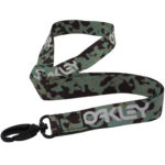 Oakley Wanderlust Lanyard Green Fragment Print ID Holder Office Neck Clip Strap