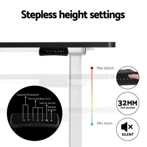 Artiss Treadmill 120cm Automatic Standing Desk with 400mm Electric Walking Pad - Image 5