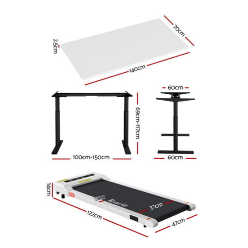 Artiss Treadmill Automatic Standing Desk with 360mm Electric Walking Pad - Image 2