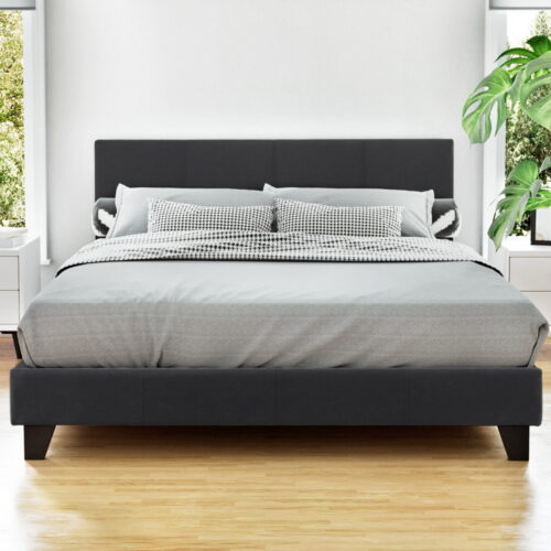 Artiss Bed Frame Double Size Charcoal NEO - Image 7