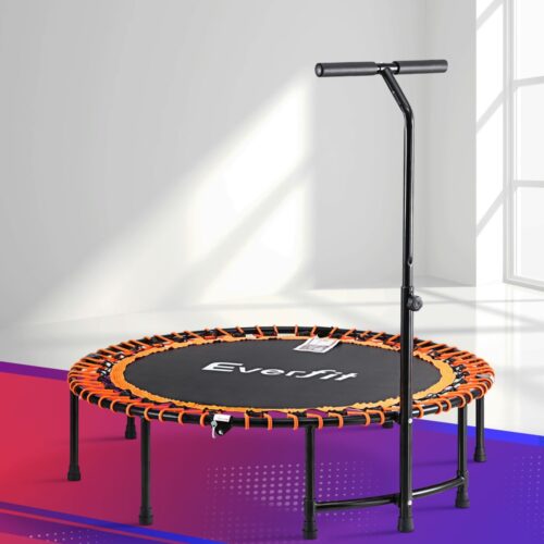 Everfit 48inch Fitness Foldable Trampoline Jumping Rebounder Home Gym Handrail - Image 7
