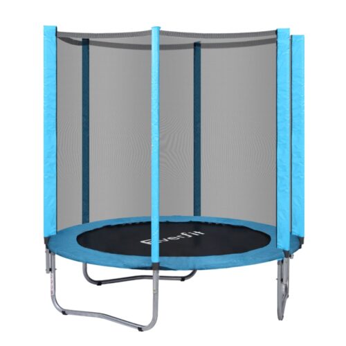 Everfit Trampoline 6FT Kids Trampolines Safety Net Pad Round Blue - Image 3