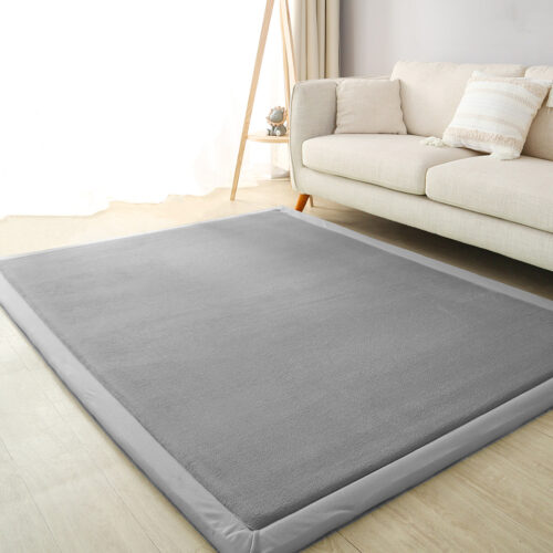 Marlow Area Rug Soft Coral Velvet Large Carpet Mat Washable Grey 120x200cm - Image 8