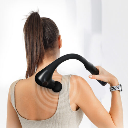 Spector Massage Gun Deep Tissue Extended Handle Percussion Massager Pain Relief Black - Image 9