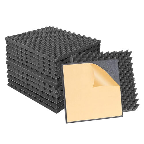 14pcs Acoustic Wall Panels Sound Absorbtion Foam Noise Wedge Tile Studio 50x50CM