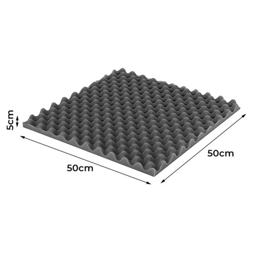 14pcs Acoustic Wall Panels Sound Absorbtion Foam Noise Wedge Tile Studio 50x50CM - Image 3