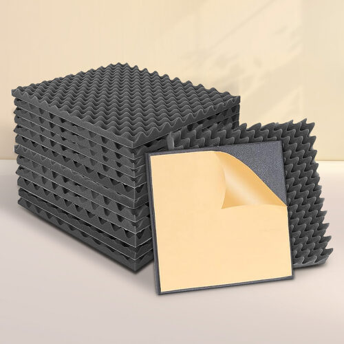 14pcs Acoustic Wall Panels Sound Absorbtion Foam Noise Wedge Tile Studio 50x50CM - Image 8