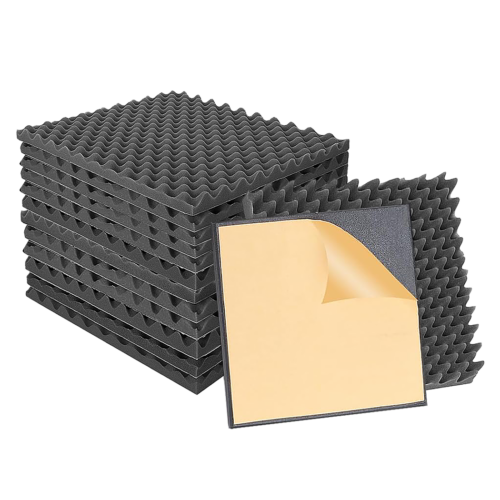 14pcs Acoustic Wall Panels Sound Absorbtion Foam Noise Wedge Tile Studio 50x50CM - Image 9