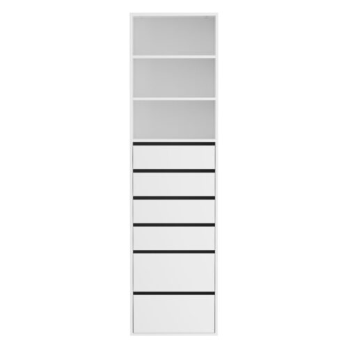 Artiss 6 Chest of Drawers Tallboy Cabinet White - Image 3
