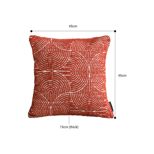 50Cm Red Oversized Pillow Perfect Cinnabar Outdoor/Indoor Lumbar Throw Pillow - Image 2