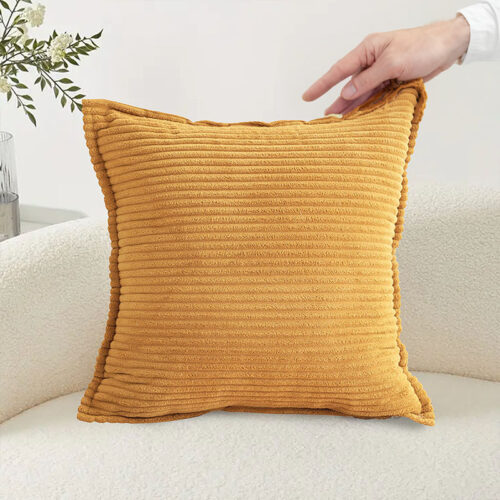 45cm Wabi Sabi Arches Mustard Indoor|Outdoor Kavka Throw Pillow - Image 4