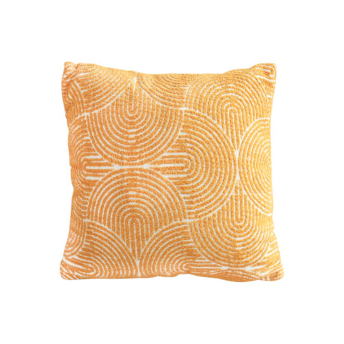 50cm Mustard Yellow Throw Pillow Geometric Indoor Outdoor Corded
