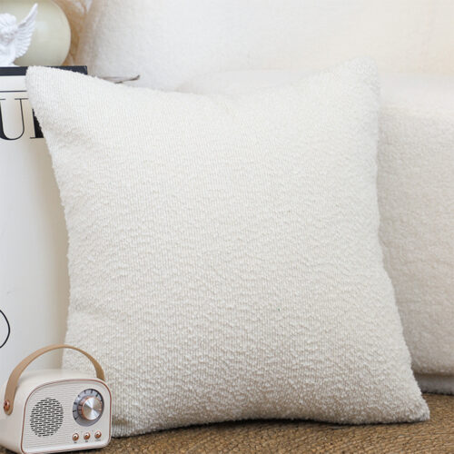 50cm White Throw Pillow Premium Polyester Fiber Cotton - Image 2