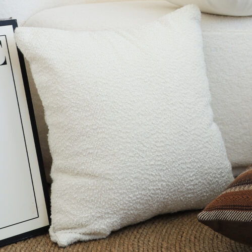 50cm White Throw Pillow Premium Polyester Fiber Cotton - Image 3
