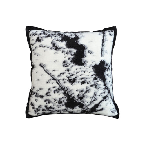 50cm Throw Pillow Black White Leopard Thick Premium Polyester Fiber