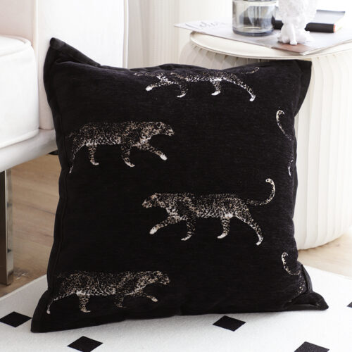 50cm Black Throw Pillow Elegant Decorative Cushion Living Room Modern Decor - Image 4