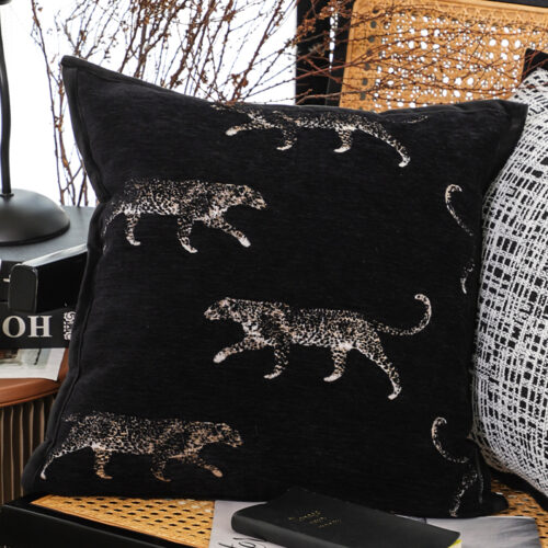 50cm Black Throw Pillow Elegant Decorative Cushion Living Room Modern Decor - Image 6