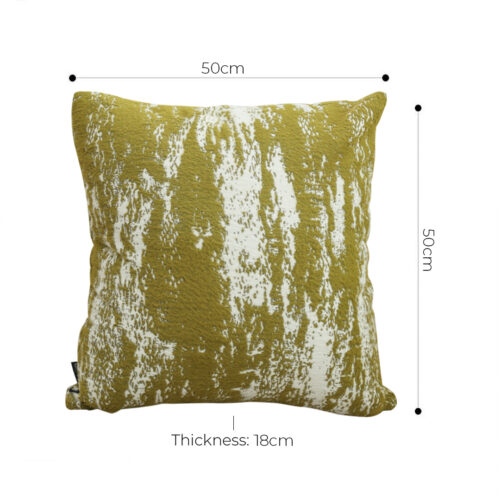 50cm Throw Pillow White Olive Green Plush Polyester Fiber Cotton - Image 5