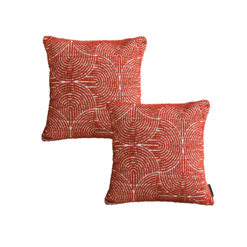 2x 50Cm Red Oversized Pillow Perfect Cinnabar Outdoor/Indoor Lumbar Throw Pillow