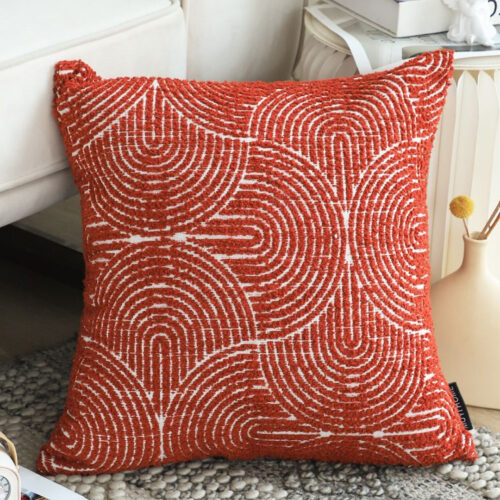 2x 50Cm Red Oversized Pillow Perfect Cinnabar Outdoor/Indoor Lumbar Throw Pillow - Image 3