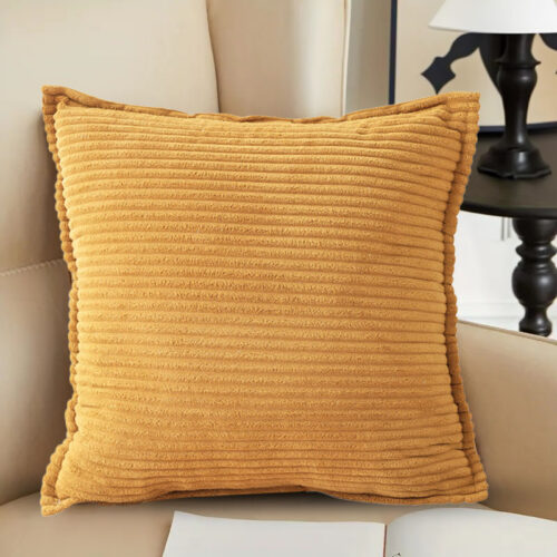 2x 45cm Wabi Sabi Arches Mustard Indoor|Outdoor Kavka Throw Pillow - Image 3