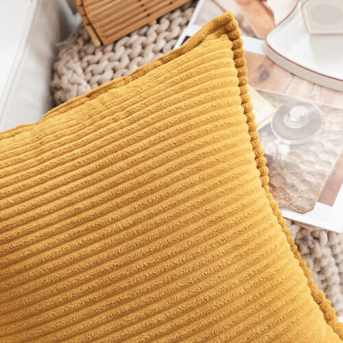 2x 45cm Wabi Sabi Arches Mustard Indoor|Outdoor Kavka Throw Pillow - Image 6