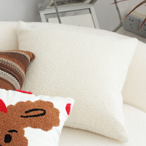 2x 50cm White Throw Pillow Premium Polyester Fiber Cotton - Image 7