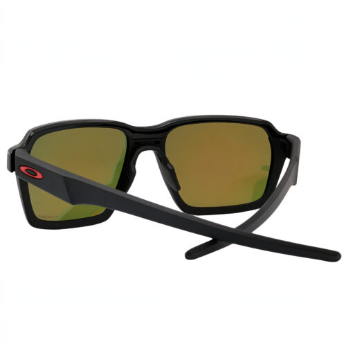 Oakley OO 4143-0358 Parlay Matte Black Prizm Ruby Iridium Lens Mens Sunglasses - Image 5