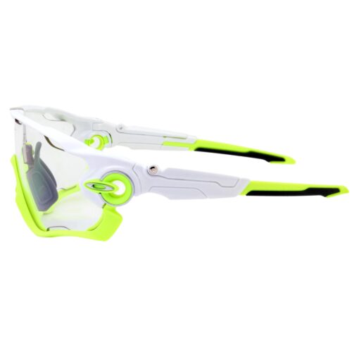 Oakley Custom Jaw Breaker White Retina Burn Clear Lens Mens Sports Sunglasses - Image 2