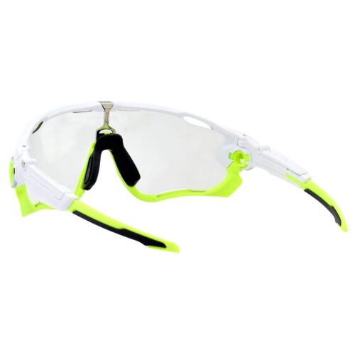 Oakley Custom Jaw Breaker White Retina Burn Clear Lens Mens Sports Sunglasses - Image 3