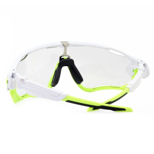 Oakley Custom Jaw Breaker White Retina Burn Clear Lens Mens Sports Sunglasses - Image 4
