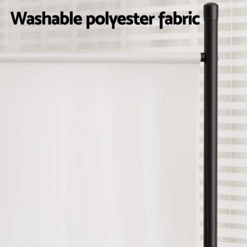 Artiss 4 Panel Room Divider Screen 345x180cm Fabric White - Image 5
