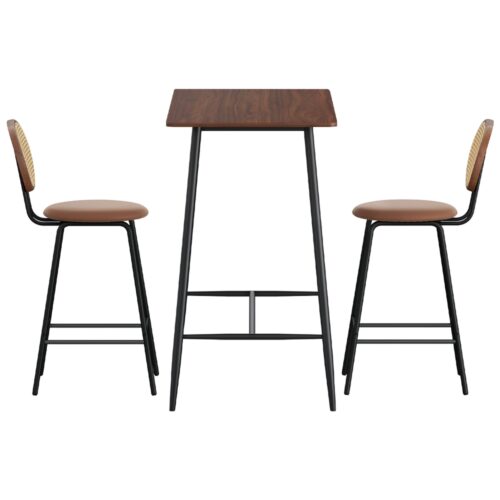 Artiss Bar Table Stools Set Dining Desk Industrial Kitchen Chairs Cafe Pub - Image 3