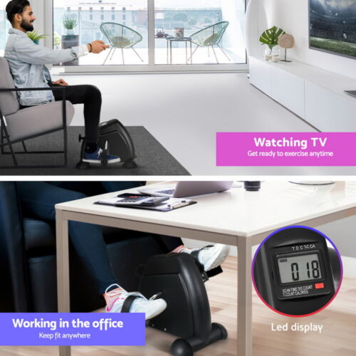 140cm Artiss Electric Standing Desk with Mini Pedal Exercise Bike Home Office - Image 5