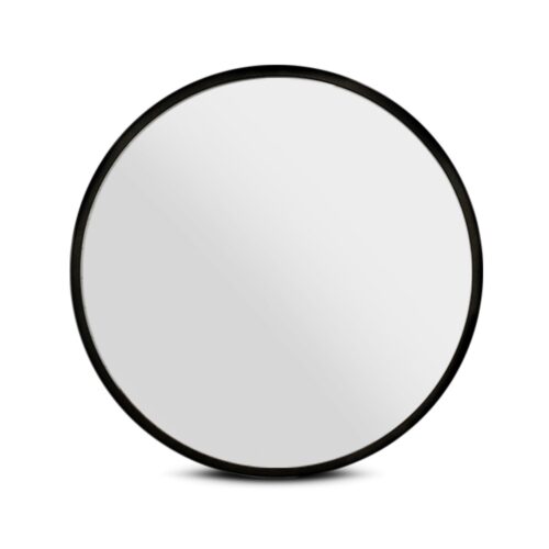 Embellir 2 Wall Mirror Makeup 80cm Home Decor Framed Mirrors Bathroom Round Black - Image 3