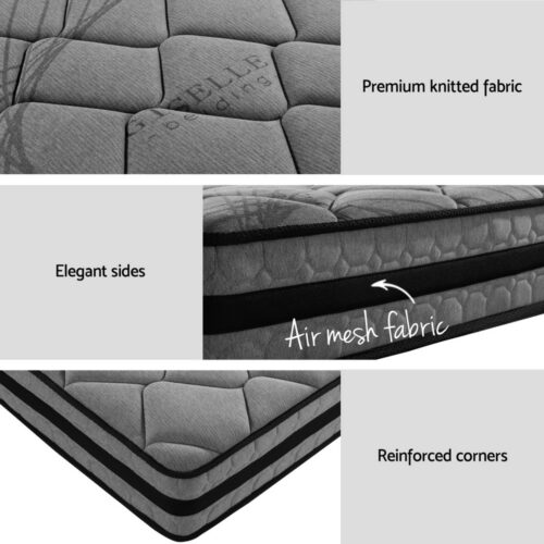 Artiss  Metal Bed Frame King Single Size Beds Platform with Mattress - Image 5